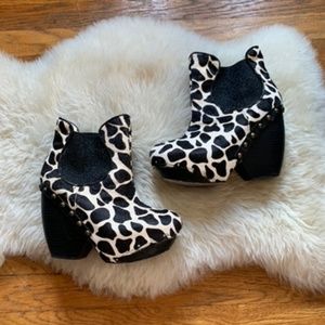 Irregular Choice | Calf Hair Booties